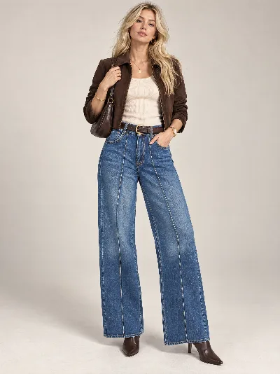Damskie jeansy Wide Leg