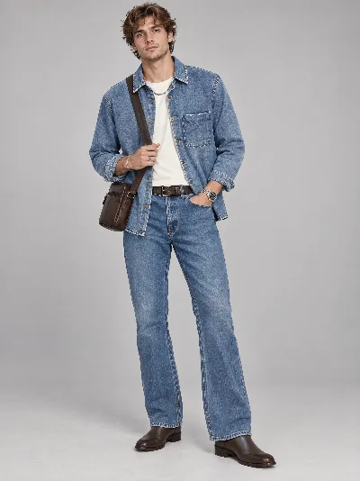 Męskie jeansy Bootcut – 100% bawełna